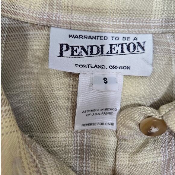 Nwt Pendleton Plaid Rayon Buttoned Long Sleeve Shirt size S - Picture 5 of 7